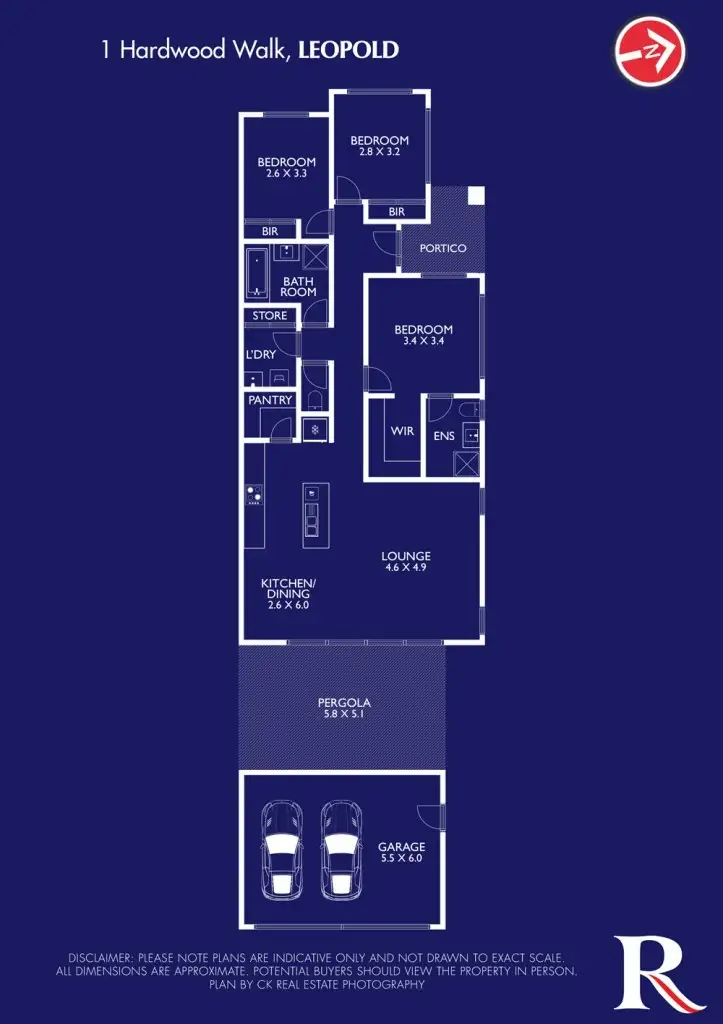 Floorplan of Homely house listing, 1 Hardwood Walk, Leopold VIC 3224