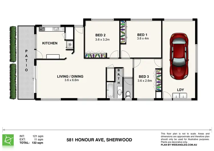 Floorplan of Homely house listing, 581 Honour Avenue, Sherwood QLD 4075
