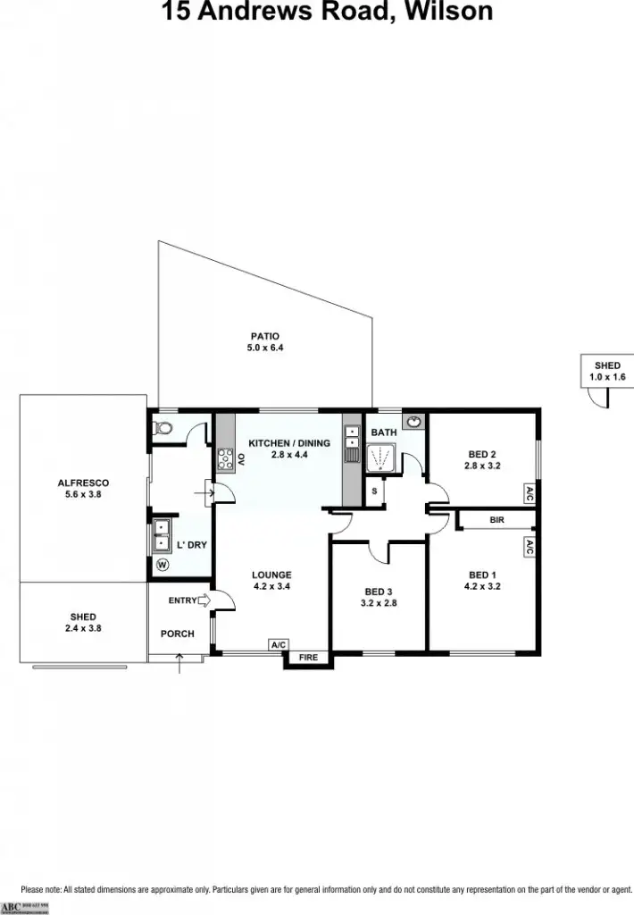 Floorplan of Homely house listing, 15 Andrews Road, Wilson WA 6107