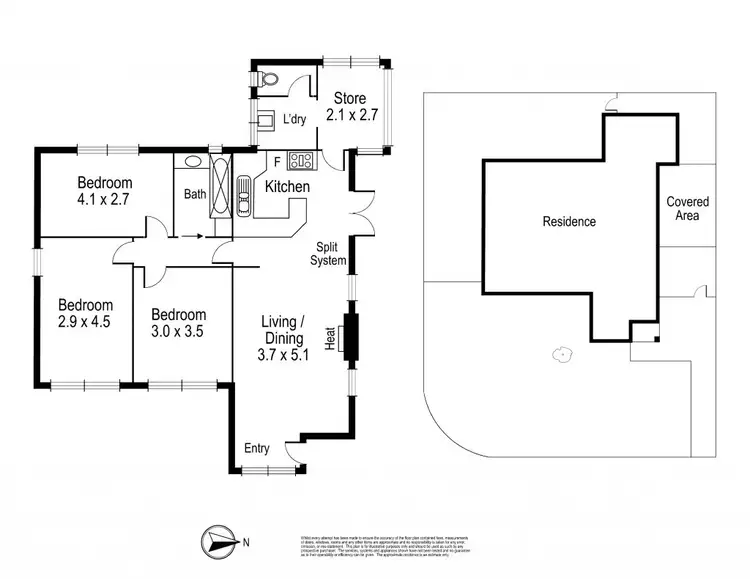 Floorplan of Homely house listing, 1 Clinnick Street, Reservoir VIC 3073