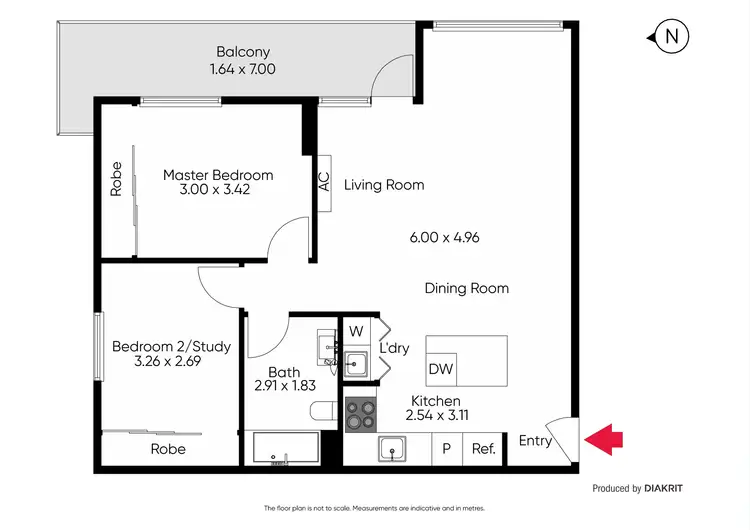 Floorplan of Homely unit listing, 306/113 Pier Street, Altona VIC 3018