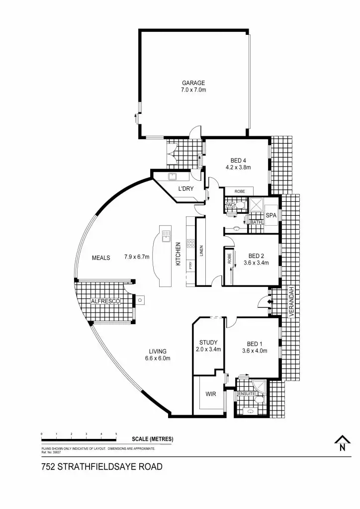 Floorplan of Homely house listing, 752 Strathfieldsaye Road, Strathfieldsaye VIC 3551