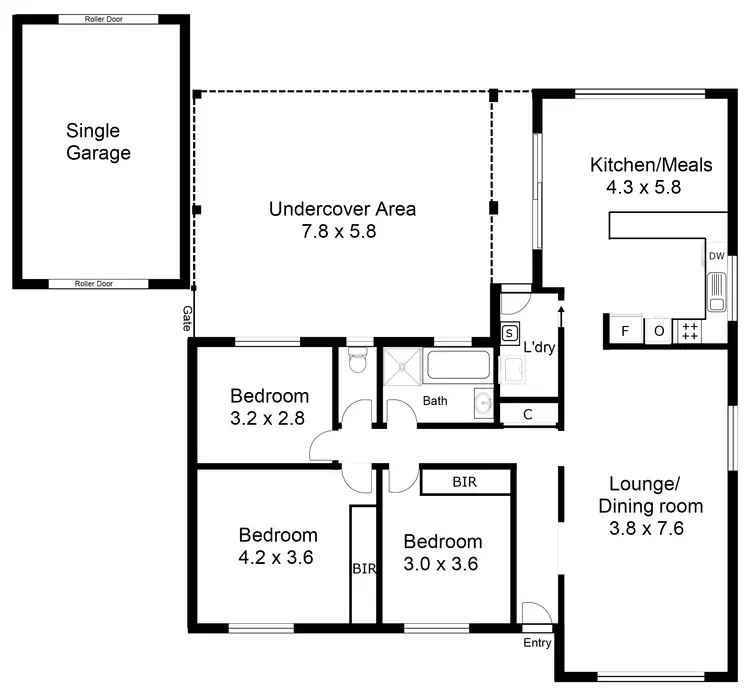 Floorplan of Homely house listing, 8 Kimba Drive, Glenfield Park NSW 2650