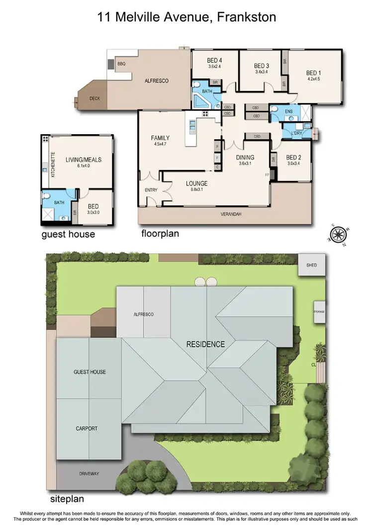 Floorplan of Homely house listing, 11 Melville Avenue, Frankston VIC 3199