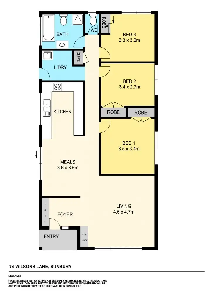Floorplan of Homely house listing, 74 Wilsons Lane, Sunbury VIC 3429