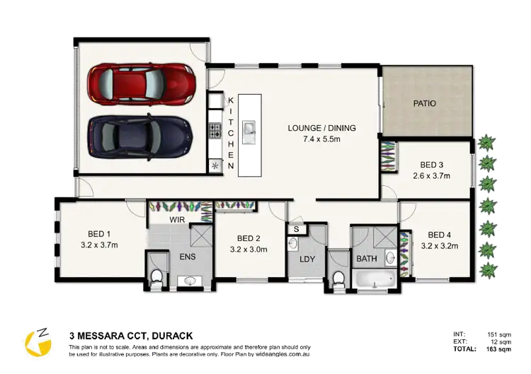 Floorplan of Homely house listing, 3 Messara Circuit, Durack QLD 4077