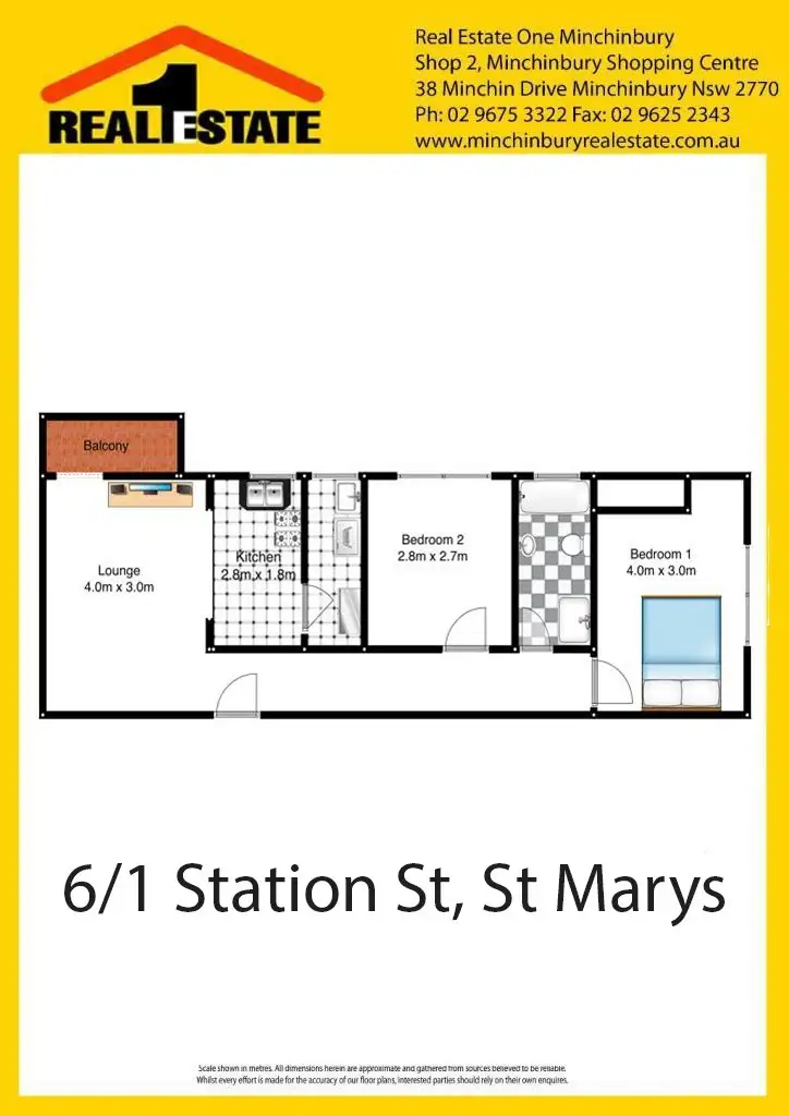 Floorplan of Homely unit listing, 6/1 Station Street, St Marys NSW 2760