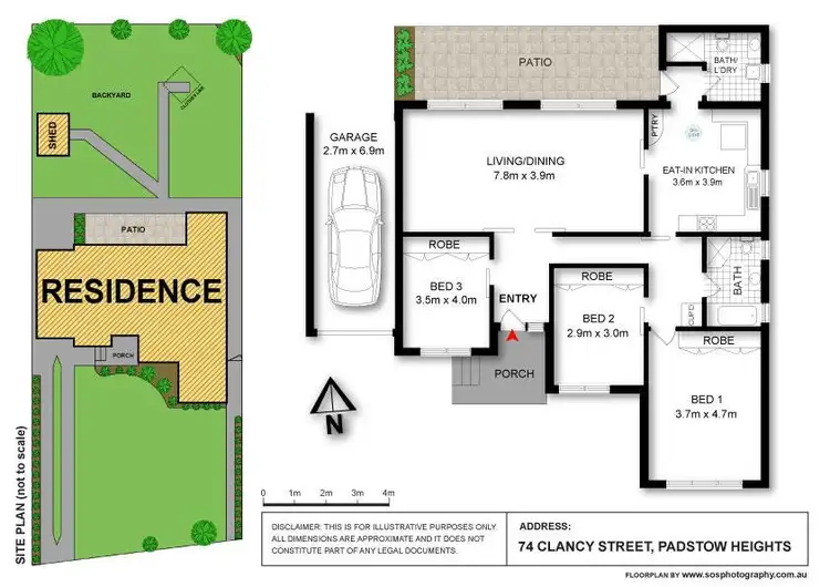 Floorplan of Homely house listing, 74 Clancy Street, Padstow Heights NSW 2211