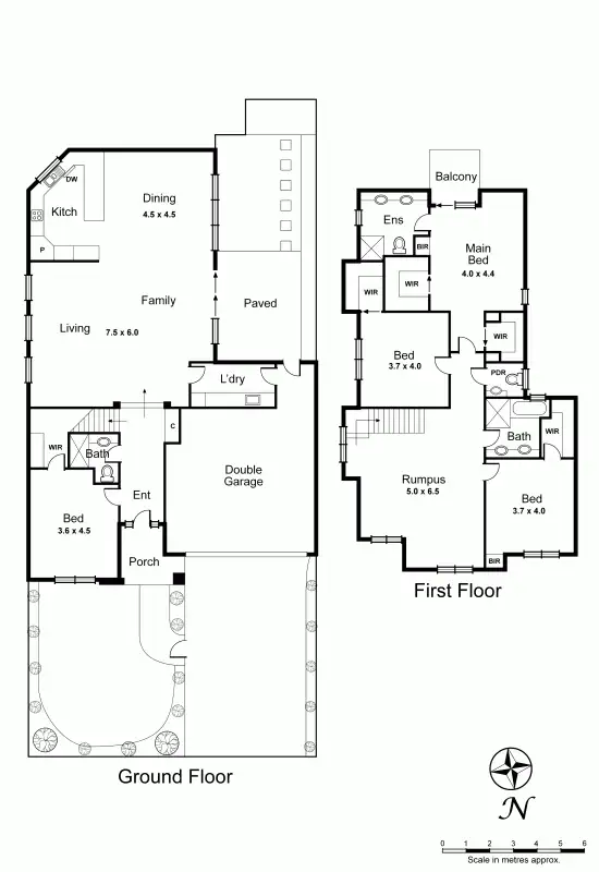 Floorplan of Homely townhouse listing, 1/24 McKinnon Road, Mckinnon VIC 3204