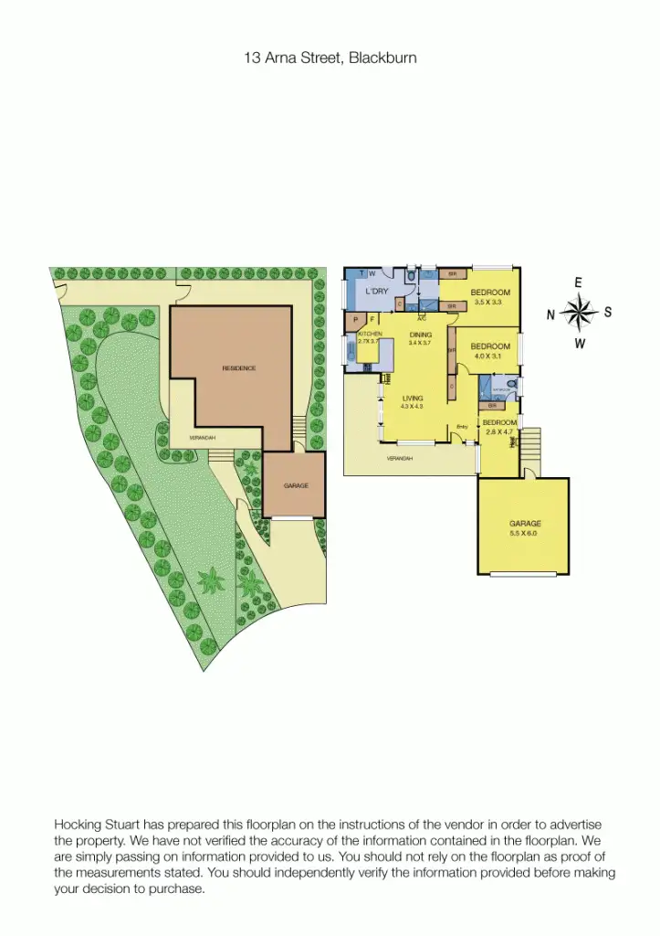 Floorplan of Homely house listing, 13 Arna Street, Blackburn VIC 3130