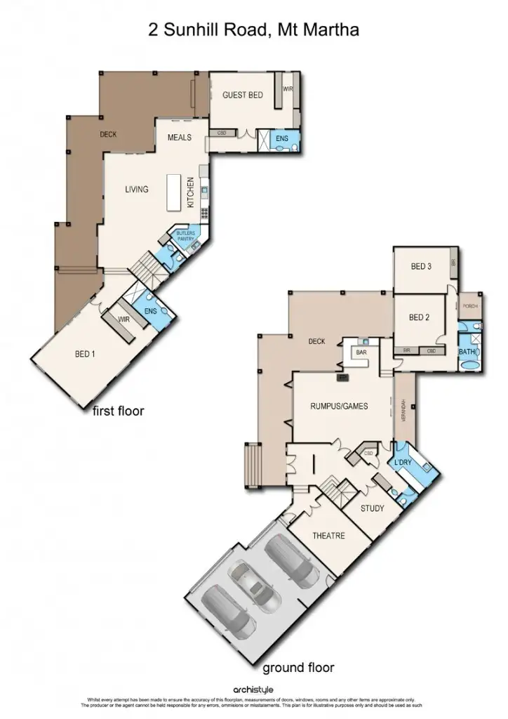 Floorplan of Homely house listing, 2 Sunhill Road, Mount Martha VIC 3934