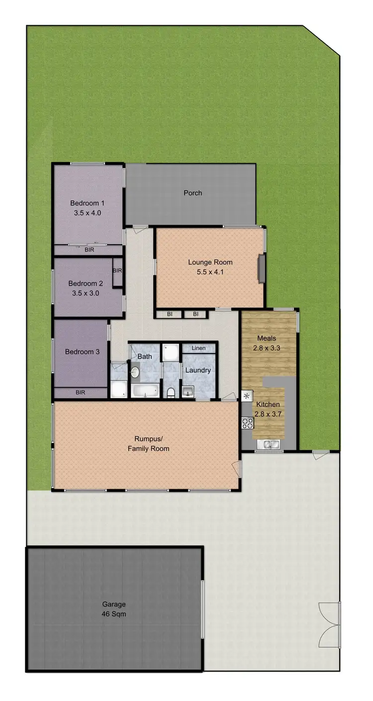 Floorplan of Homely house listing, 1 Prince Andrew Avenue, Lalor VIC 3075