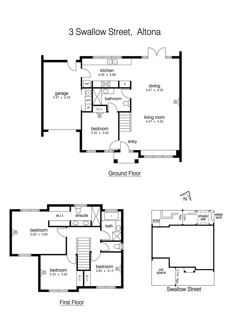 Floorplan of Homely townhouse listing, 3 Swallow Street, Altona VIC 3018