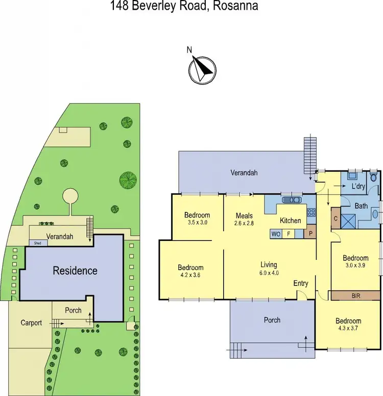 Floorplan of Homely house listing, 148 Beverley Road, Rosanna VIC 3084