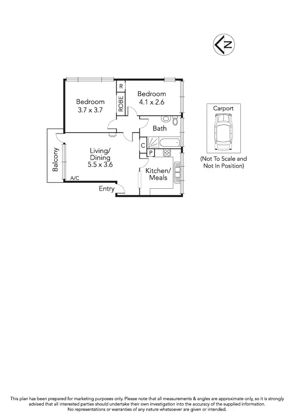 Floorplan of Homely apartment listing, 3/245 Burke Road, Glen Iris VIC 3146