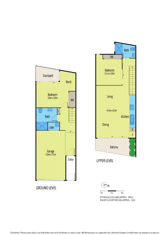 Floorplan of Homely townhouse listing, 16 Little Smith Street, Kensington VIC 3031