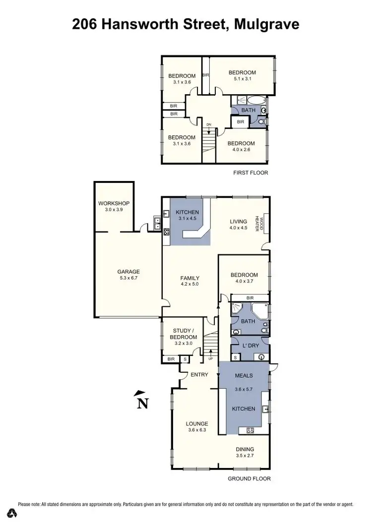 Floorplan of Homely house listing, 206 Hansworth Street, Mulgrave VIC 3170