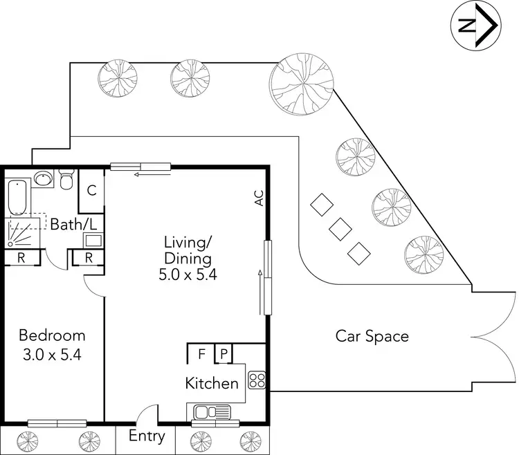 Floorplan of Homely house listing, 1/40 Godley Street, Reservoir VIC 3073