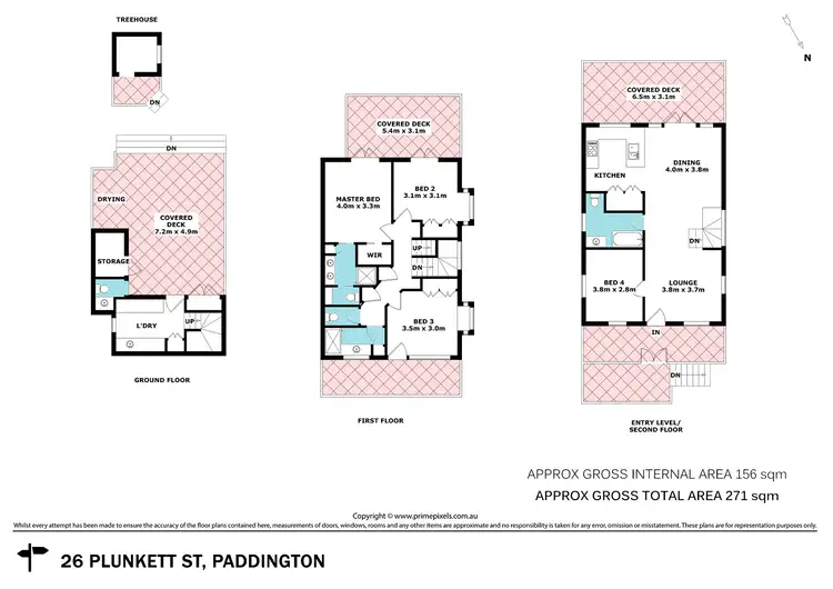 Floorplan of Homely house listing, 26 Plunkett Street, Paddington QLD 4064