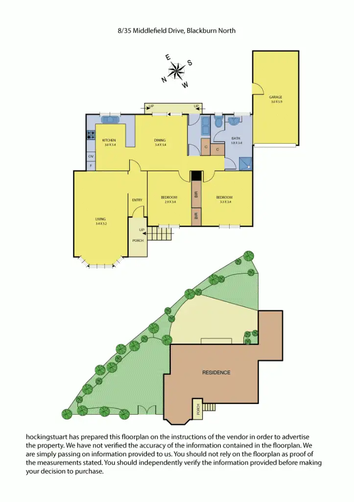Floorplan of Homely unit listing, 8/35 Middlefield Drive, Blackburn North VIC 3130
