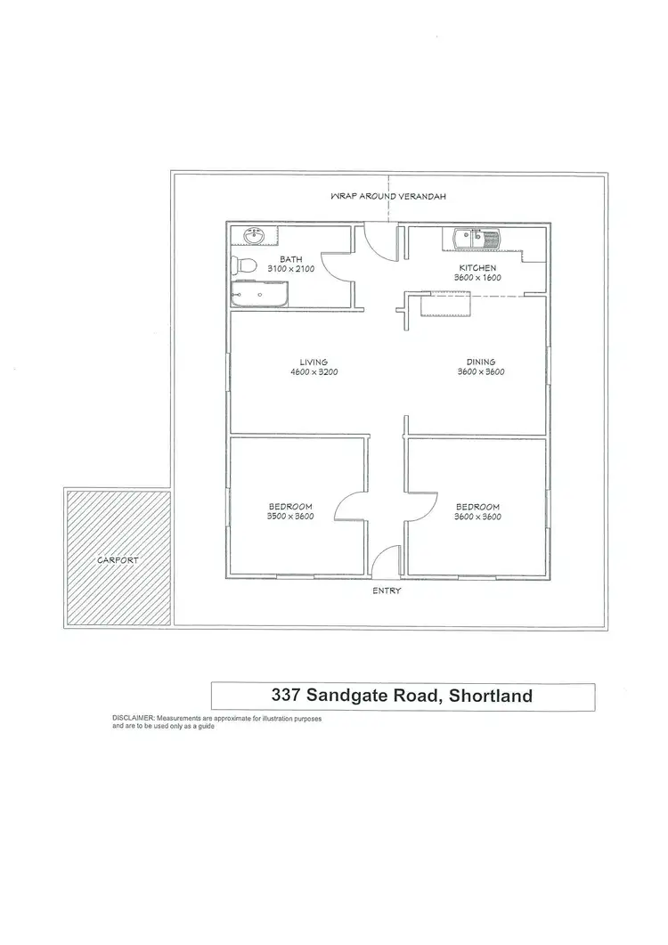 Floorplan of Homely house listing, 337 Sandgate Road, Shortland NSW 2307
