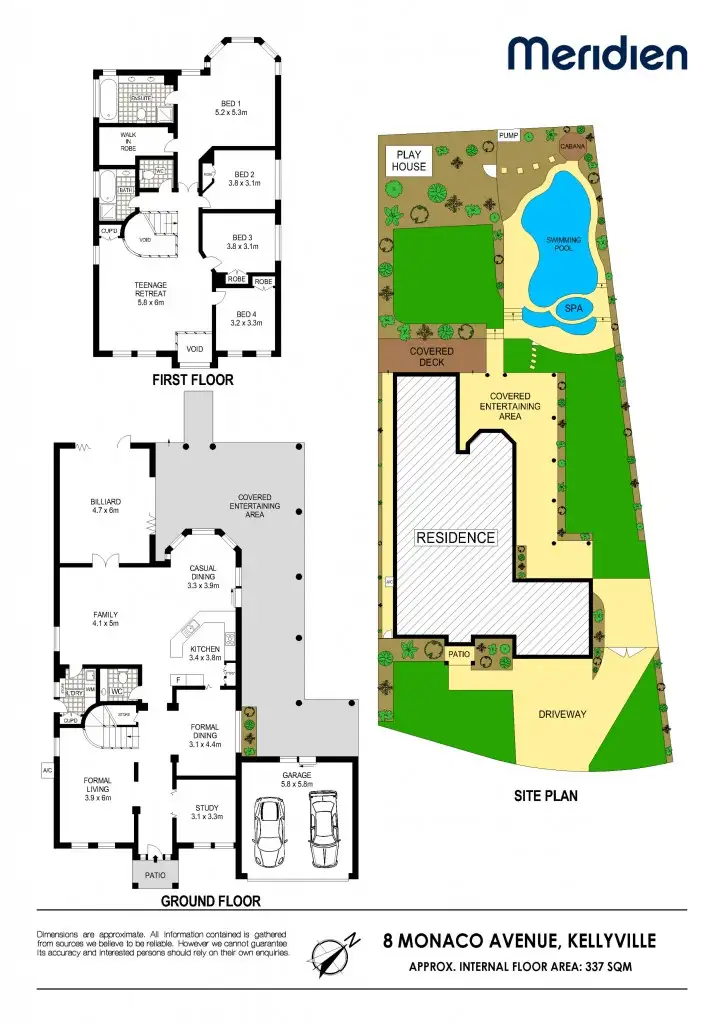 Floorplan of Homely house listing, 8 Monaco Avenue, Kellyville NSW 2155
