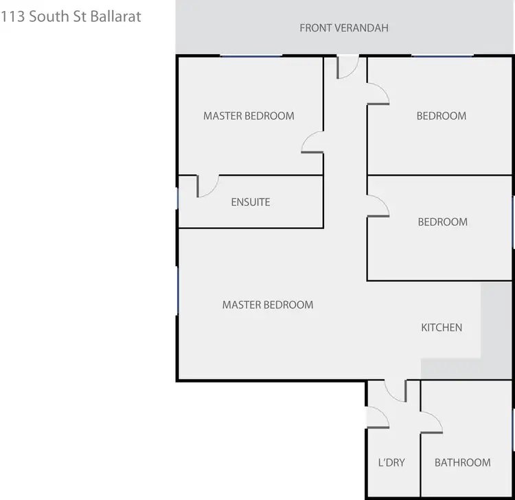 Floorplan of Homely house listing, 113 South Street, Ballarat Central VIC 3350