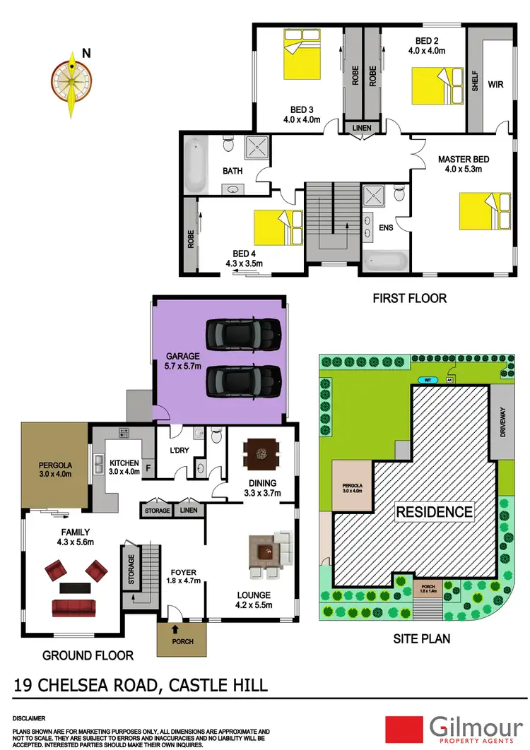 Floorplan of Homely house listing, 19 Chelsea Road, Castle Hill NSW 2154