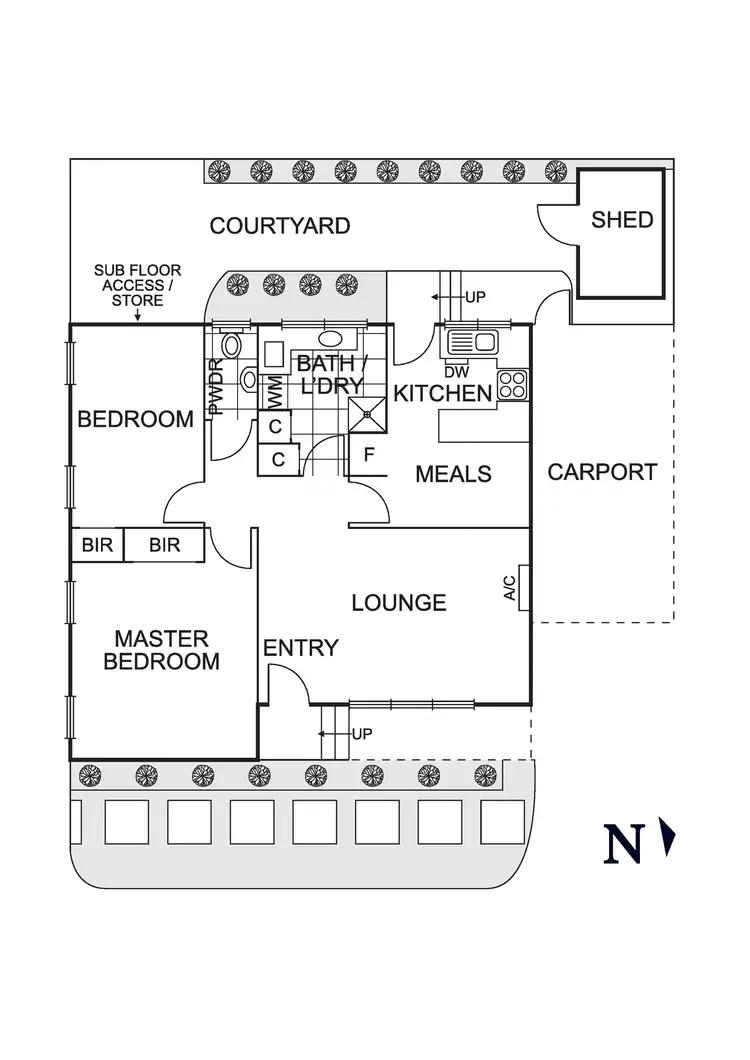 Floorplan of Homely house listing, 1/72 Nell Street, Greensborough VIC 3088