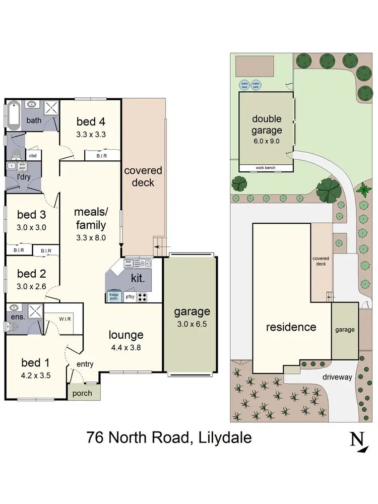 Floorplan of Homely house listing, 76 North Road, Lilydale VIC 3140