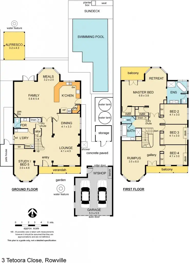 Floorplan of Homely house listing, 3 Tetoora Close, Rowville VIC 3178