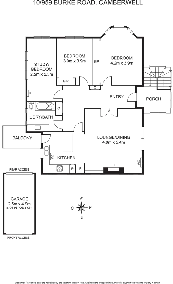 Floorplan of Homely unit listing, 10/959 Burke Road, Camberwell VIC 3124
