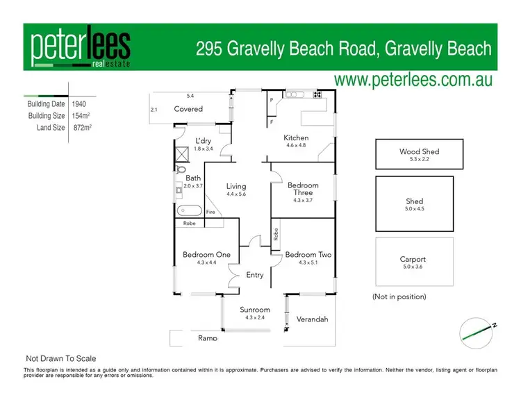 Floorplan of Homely house listing, 295 Gravelly Beach Road, Gravelly Beach TAS 7276