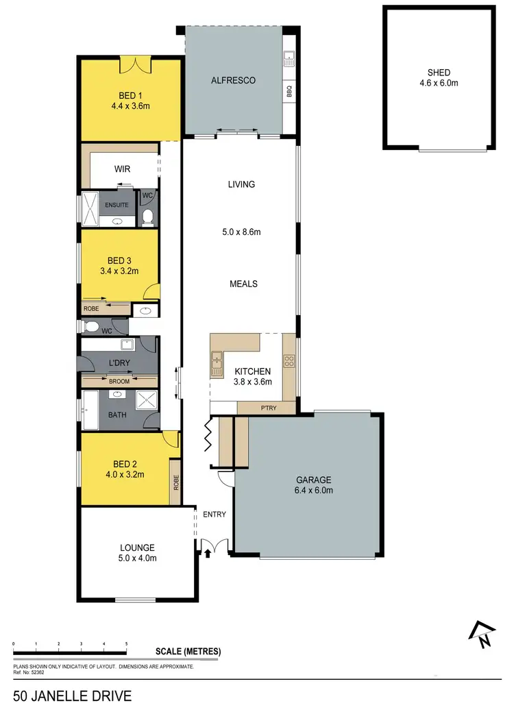 Floorplan of Homely house listing, 50 Janelle Drive, Maiden Gully VIC 3551