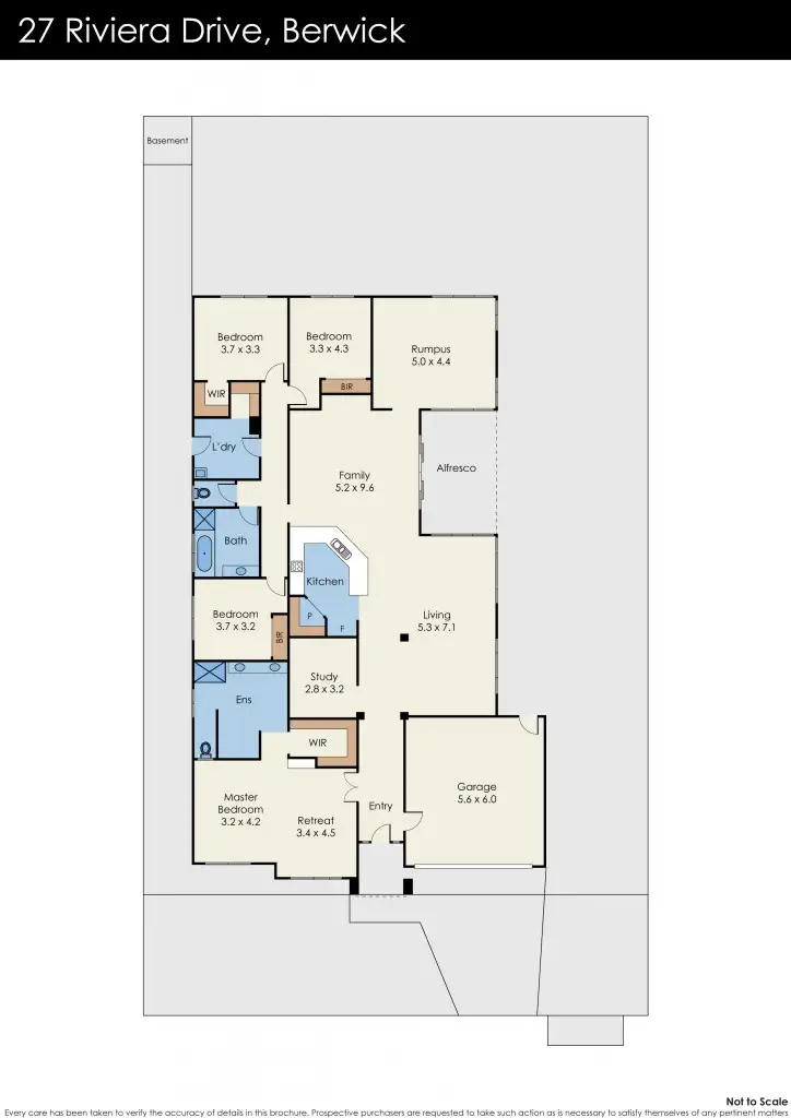 Floorplan of Homely house listing, 27 Riviera Drive, Berwick VIC 3806