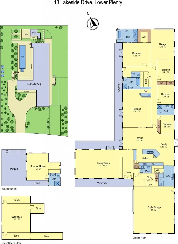 Floorplan of Homely house listing, 13 Lakeside Drive, Lower Plenty VIC 3093