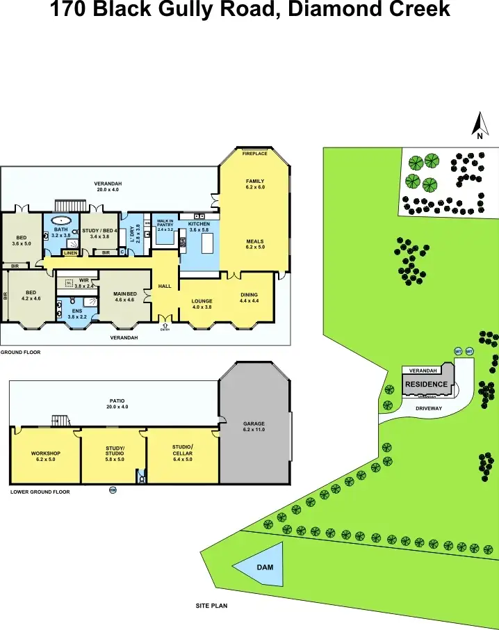 Floorplan of Homely house listing, 170 Black Gully Road, Diamond Creek VIC 3089