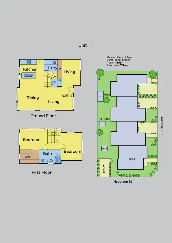 Floorplan of Homely land listing, 15A Richelieu Street, West Footscray VIC 3012