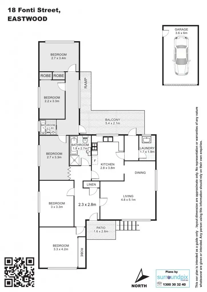 Floorplan of Homely house listing, 18 Fonti Street, Eastwood NSW 2122