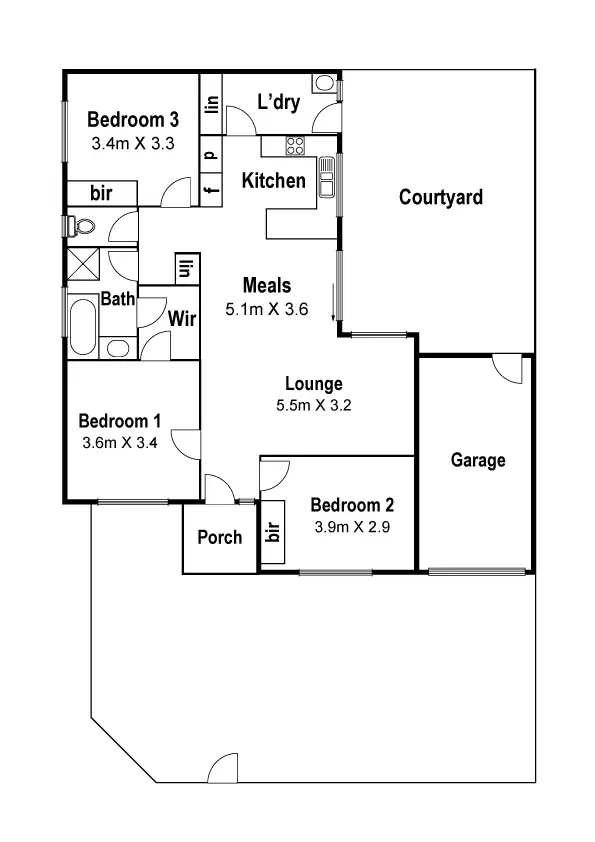 Floorplan of Homely unit listing, 3/35-37 Darebin Boulevard, Reservoir VIC 3073