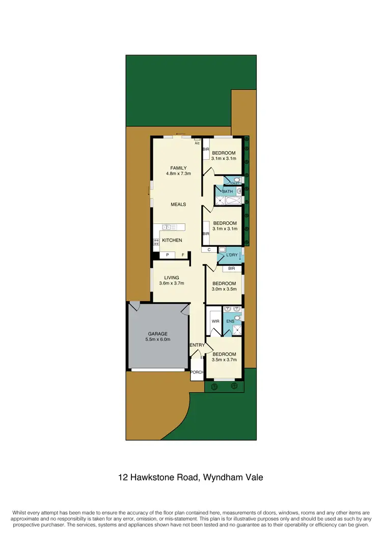 Floorplan of Homely house listing, 12 Hawkstone Road, Manor Lakes VIC 3024