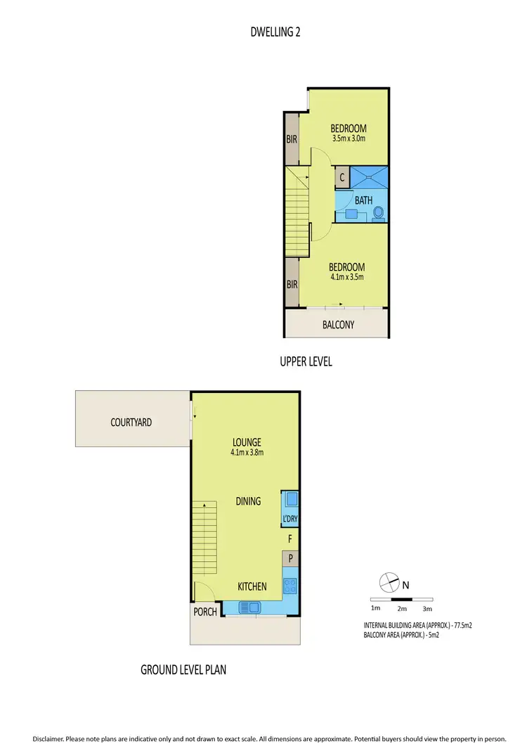 Floorplan of Homely townhouse listing, 2/20 Chapman Street, North Melbourne VIC 3051