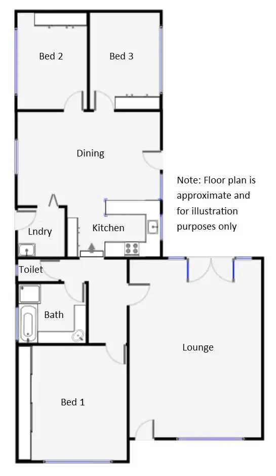 Floorplan of Homely house listing, 3 Orana Crescent, Buronga NSW 2739