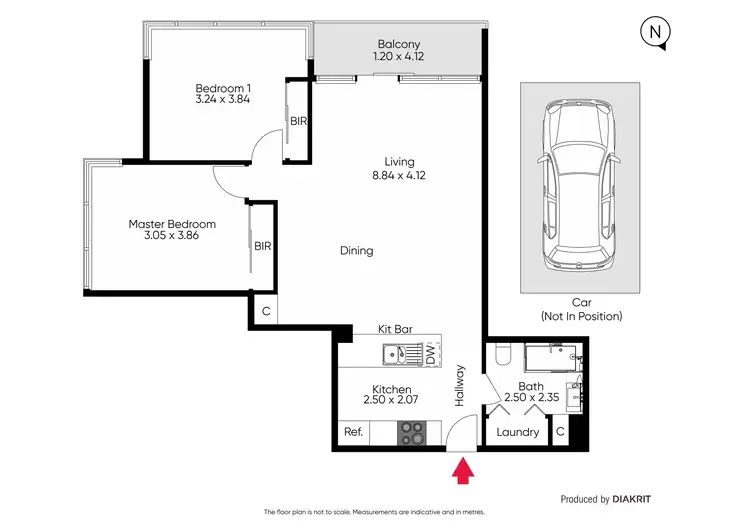 Floorplan of Homely apartment listing, 244/173 City Road, Southbank VIC 3006