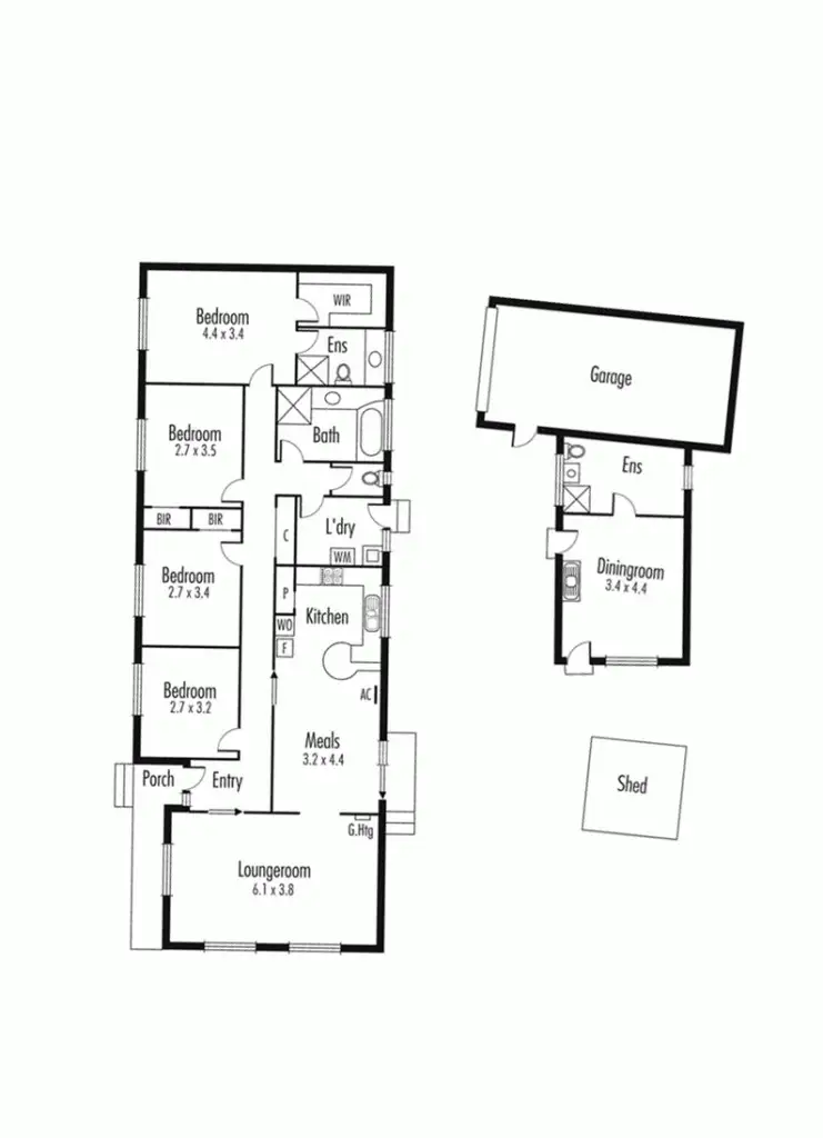 Floorplan of Homely house listing, 90 James Street, Dandenong VIC 3175