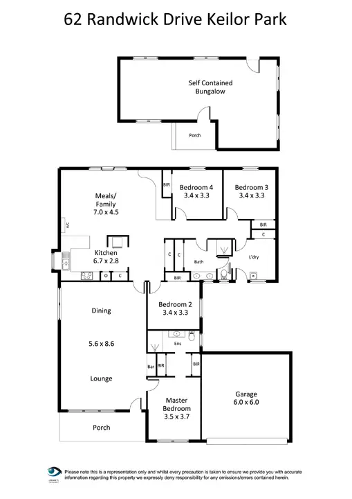 Floorplan of Homely house listing, 62 Randwick Drive, Keilor Park VIC 3042