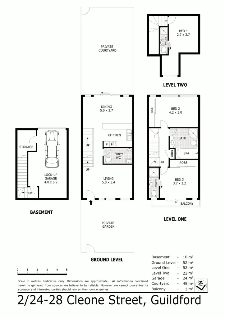 Floorplan of Homely townhouse listing, 2/24-28 Cleone Street, Guildford NSW 2161