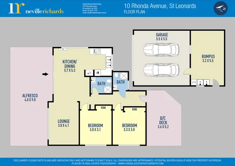 Floorplan of Homely house listing, 10 Rhonda Avenue, St Leonards VIC 3223