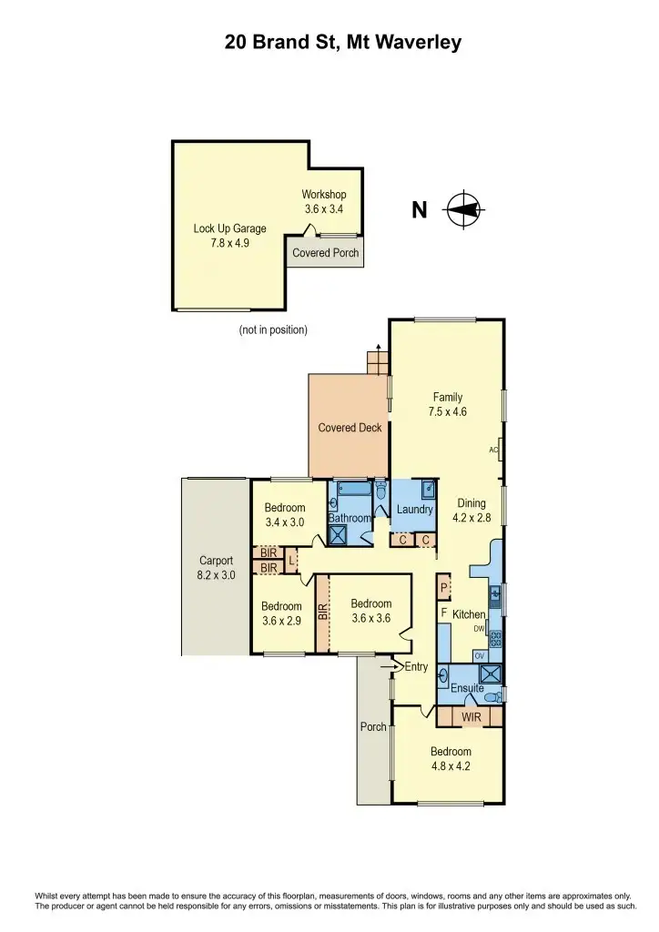 Floorplan of Homely house listing, 20 Brand Street, Mount Waverley VIC 3149