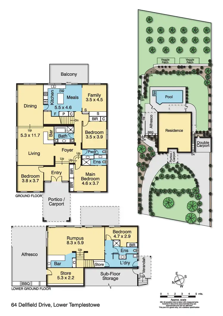 Floorplan of Homely house listing, 64 Dellfield Drive, Templestowe Lower VIC 3107